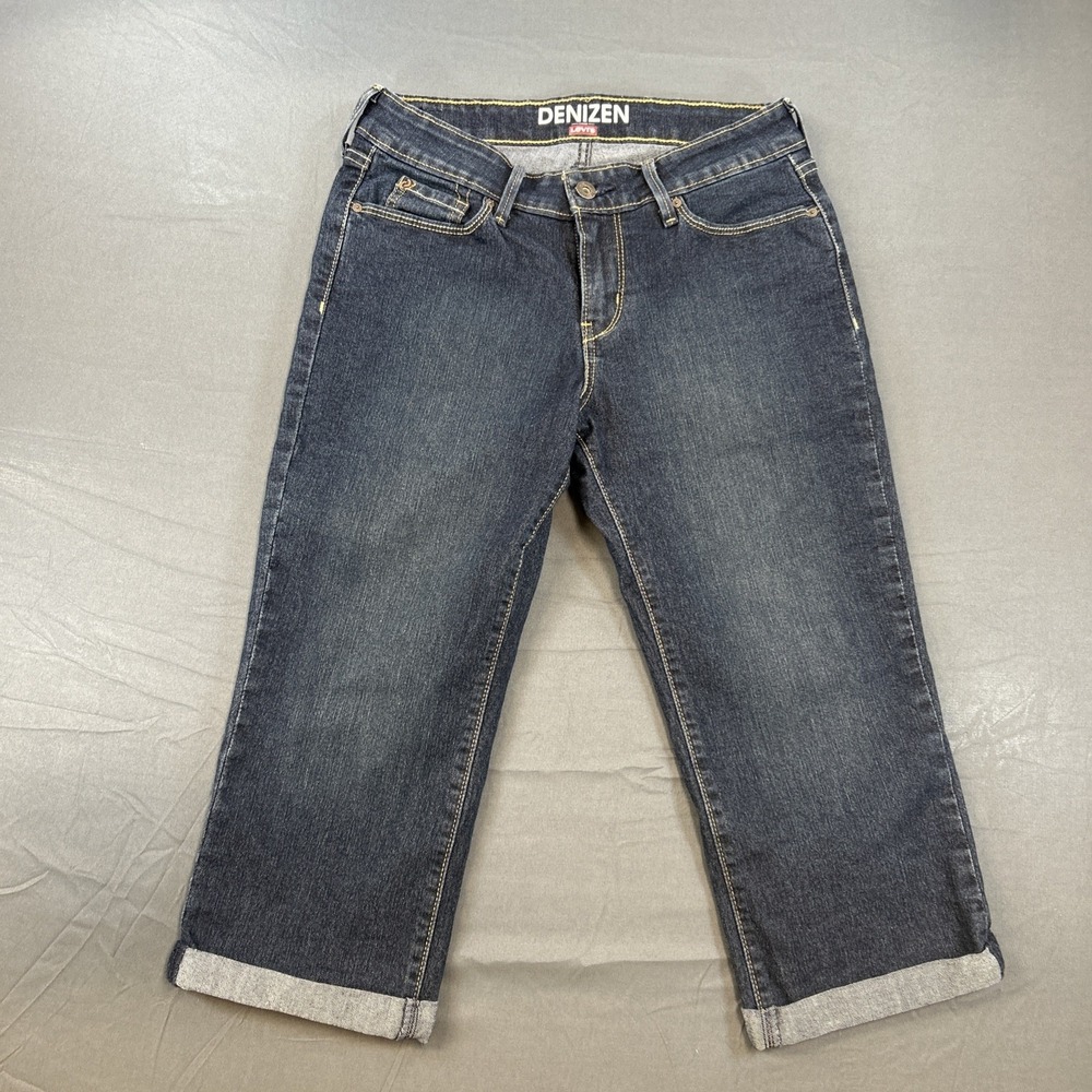 Denizen from Levi's cropped Capri pants jeans dark wash denim size 2